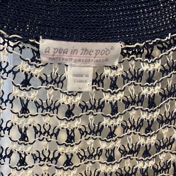 Pea In The Pod Preppy Maternity Cardigan EUC - Picture 3 of 8